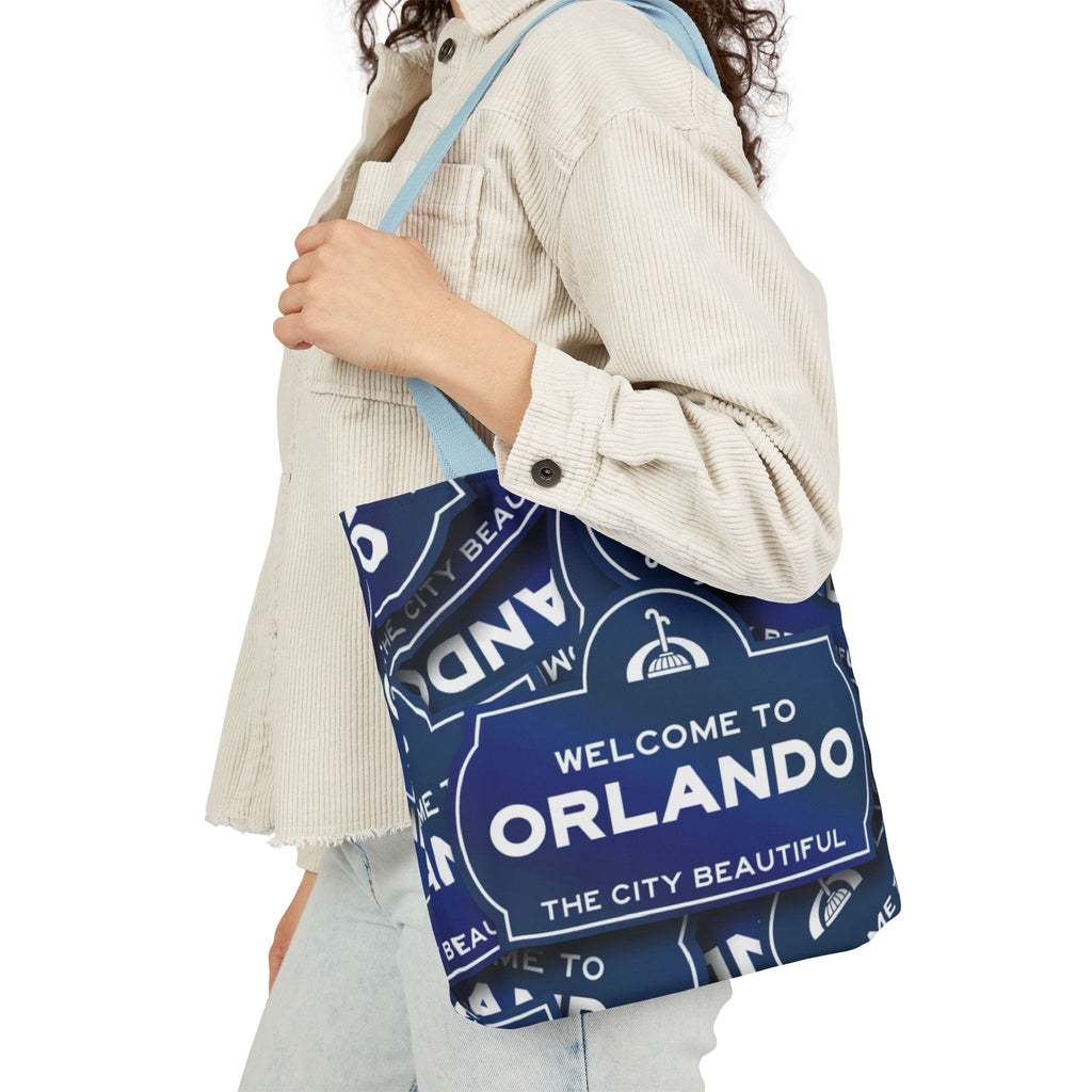 Orlando Welcome Sign Canvas Tote