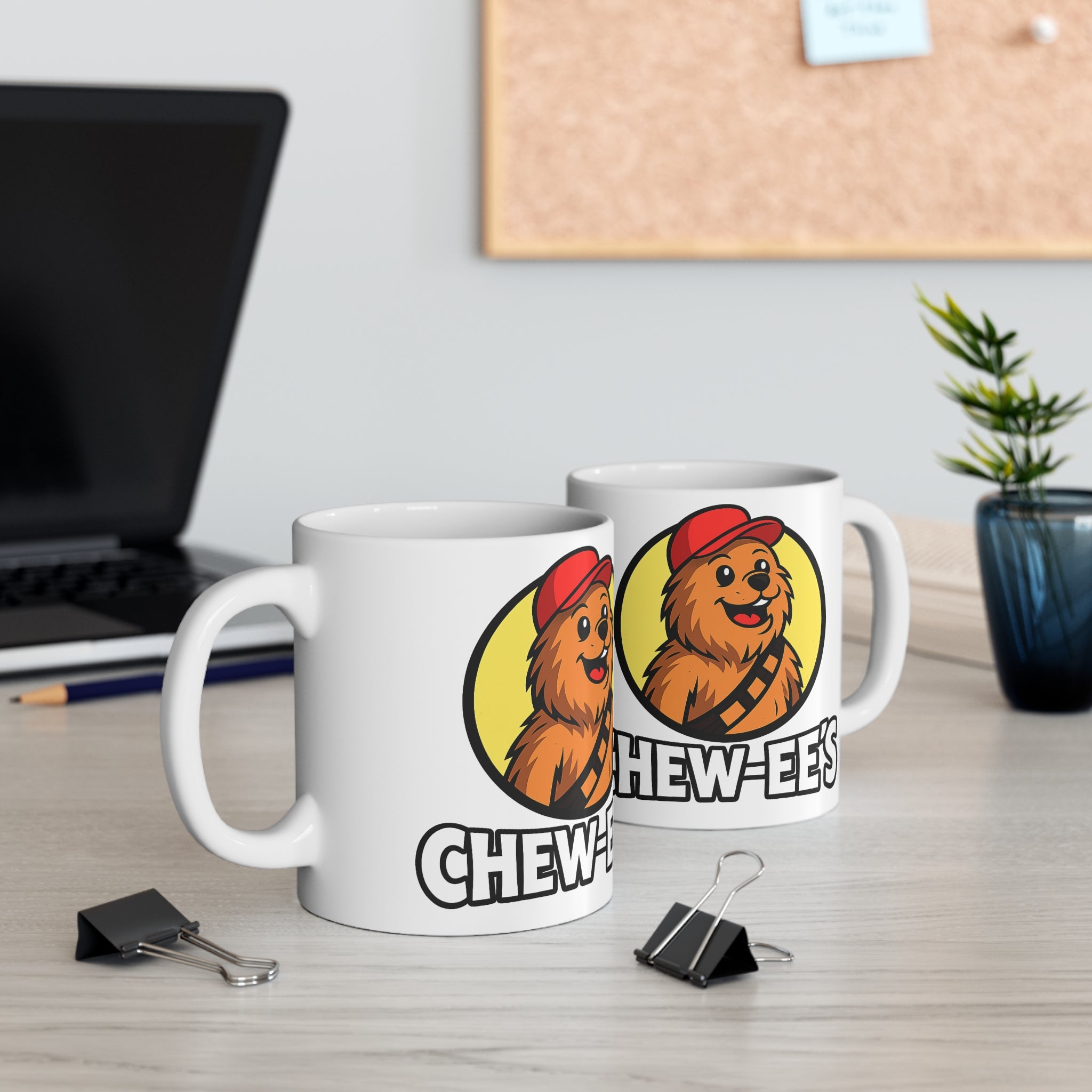 Chew-ee’s Chewbacca Mug — Cute Star Wars-Inspired Ceramic Coffee Cup (11oz & 15oz)