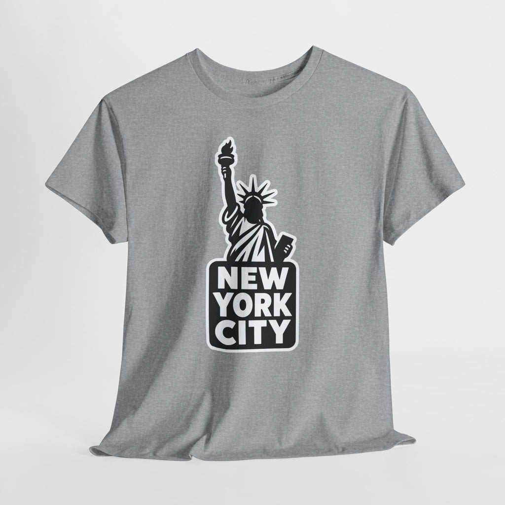 New York City Statue of Liberty Graphic Cotton T-Shirt / Tee