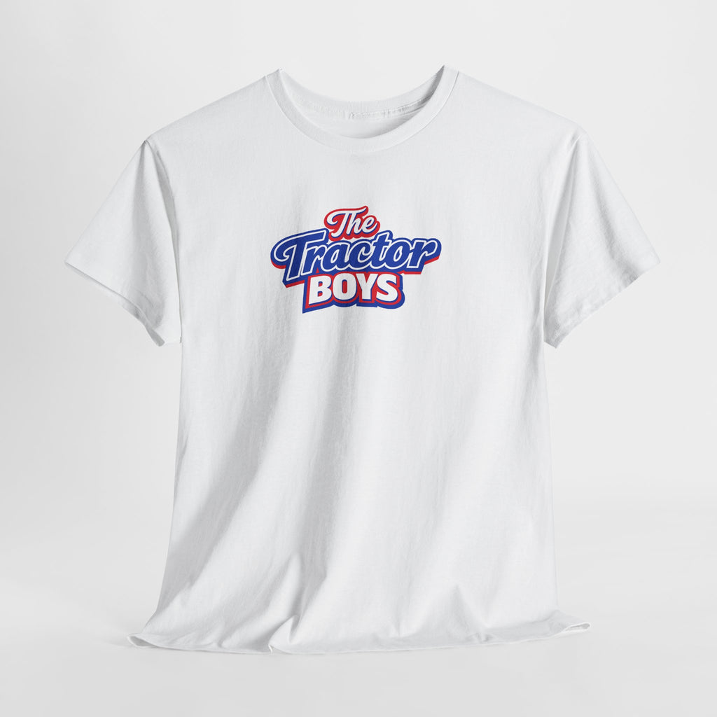 The Tractor Boys T-Shirt — Retro Blue & Red Logo Tee