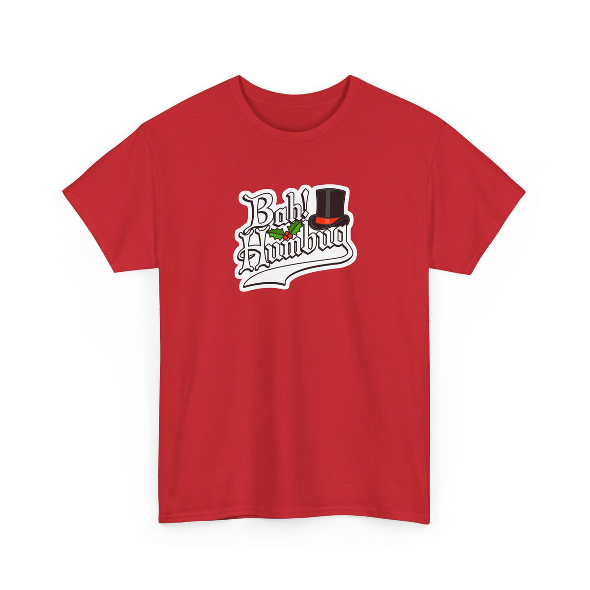 Bah Humbug Christmas Graphic Cotton T-Shirt / Tee