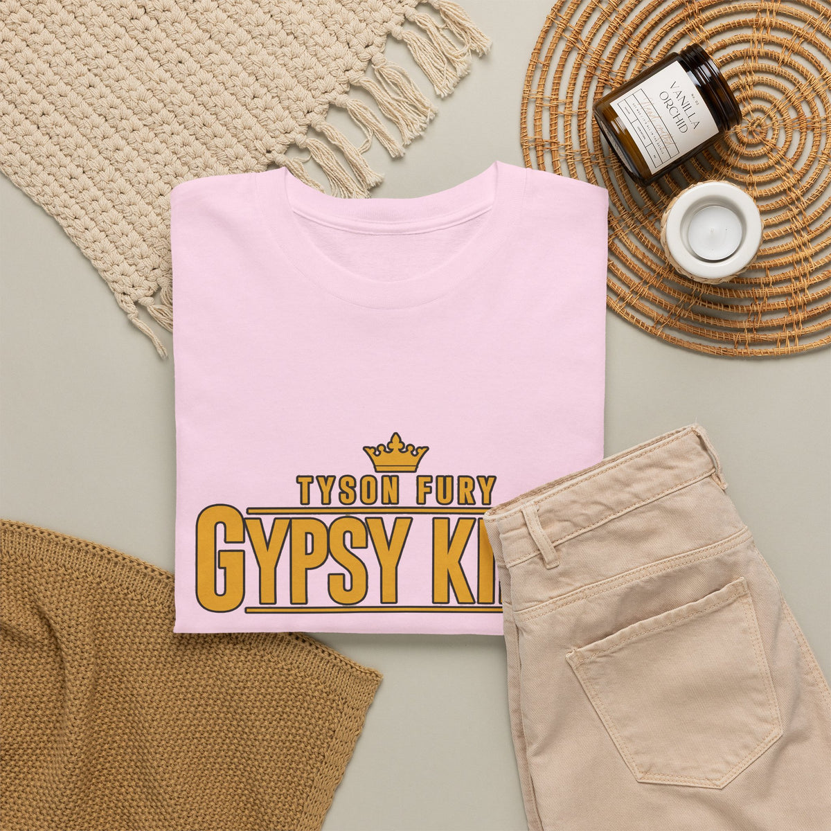 T-Shirt — "Gypsy King" Retro Crown Boxing Tribute Tee