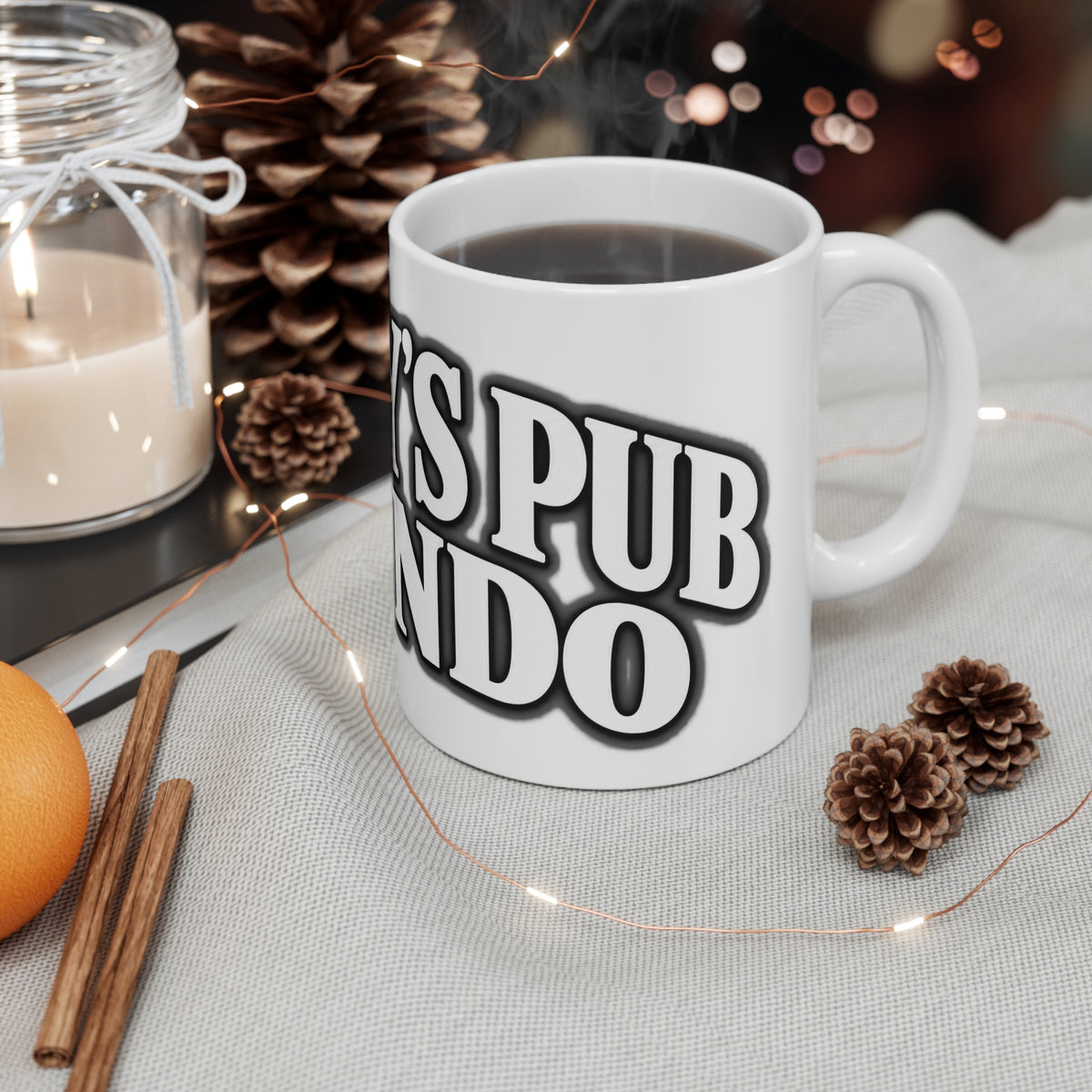 Murphy's Pub Orlando Ceramic Coffee Cups, 11oz, 15oz