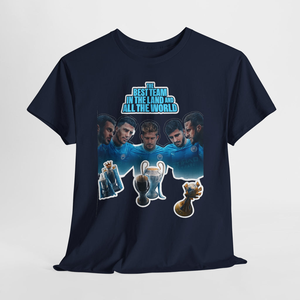 Manchester City — "Best Team in the Land and All the World" Cotton T-Shirt