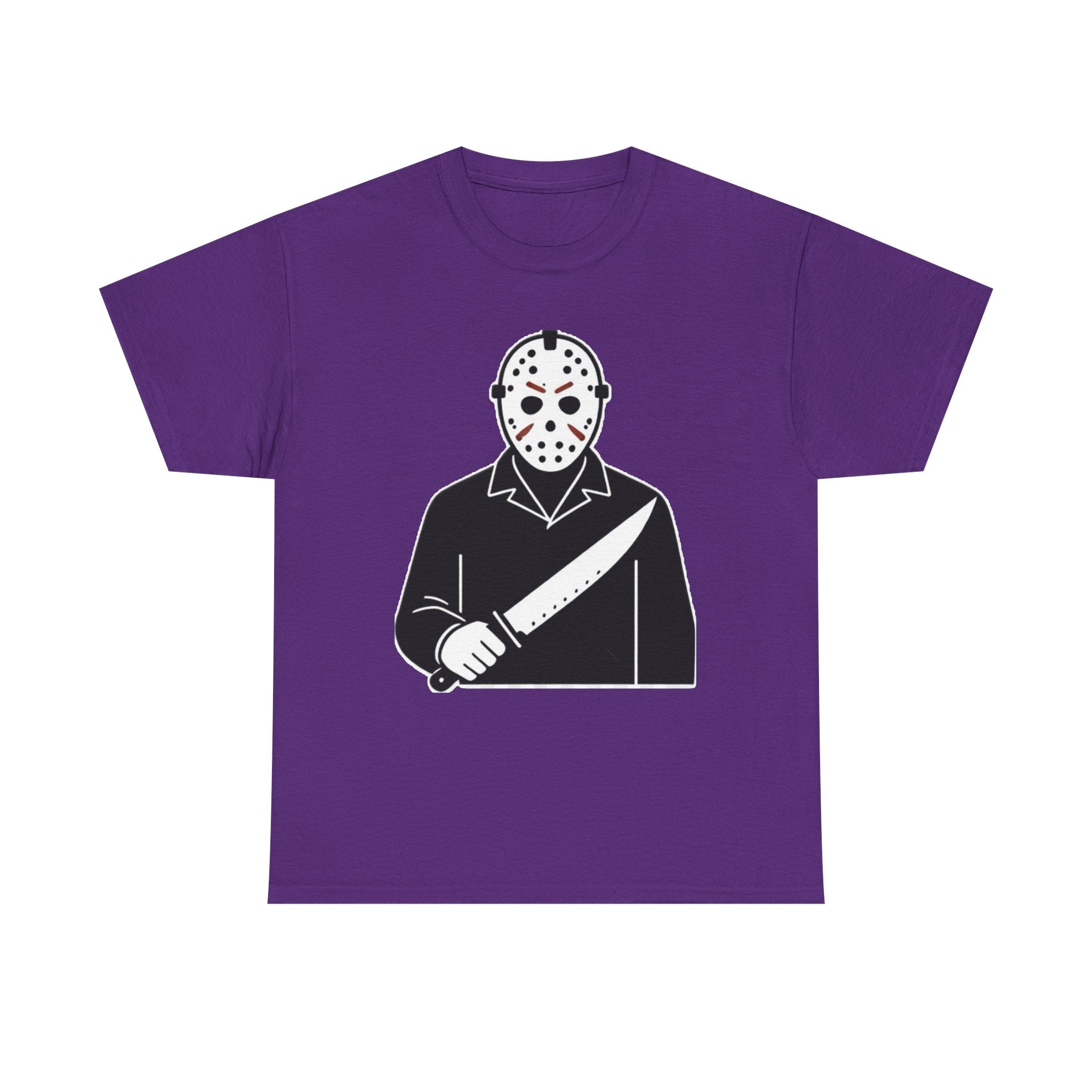 Hockey Mask Killer Tee — Retro Jason Voorhees Horror T-Shirt
