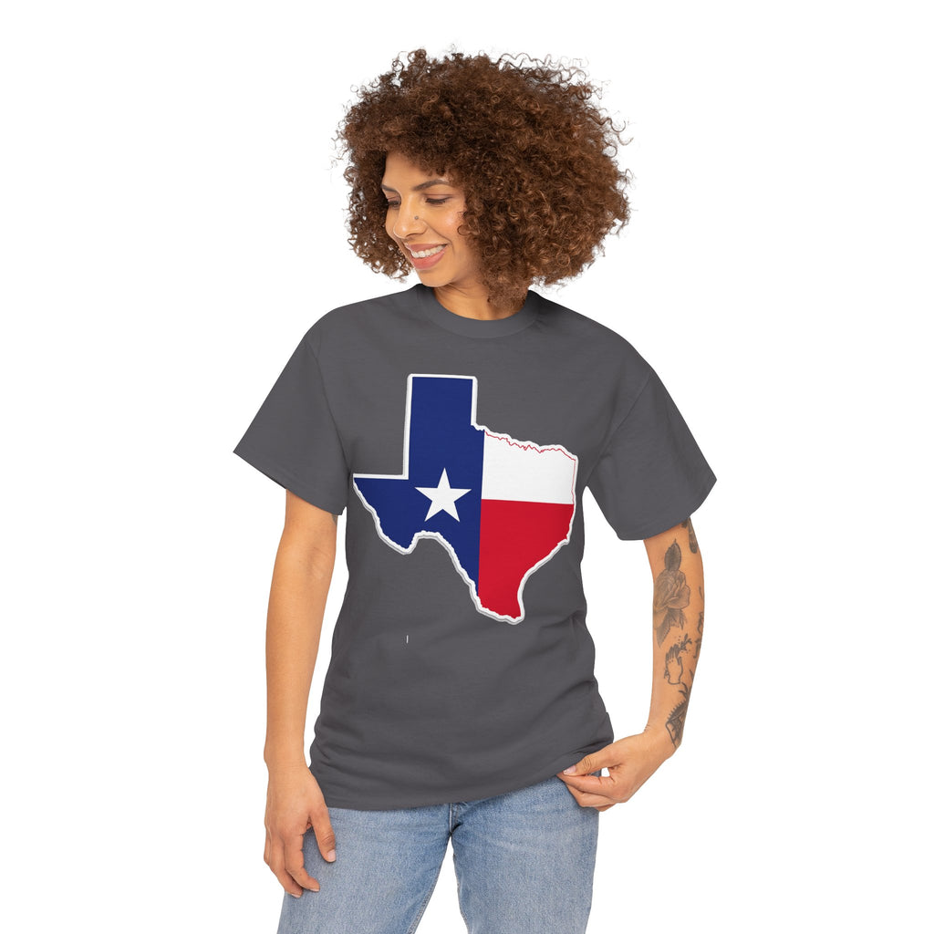 Texas Flag Outline T-Shirt — Lone Star State Pride Tee
