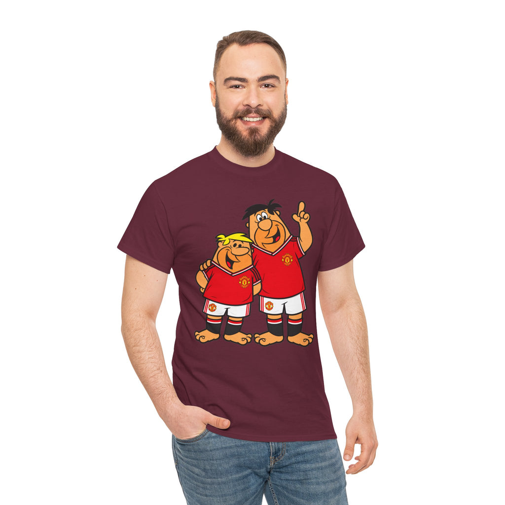 Manchester United The Flintstones Cartoon Football Fans T-Shirt