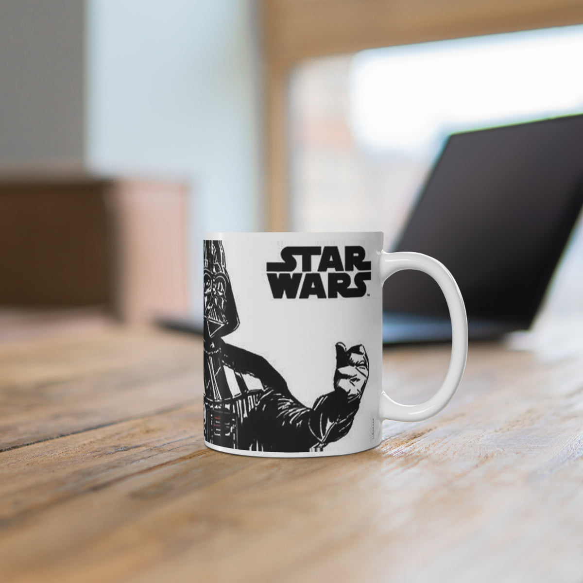 You Underestimate the Power of Coffee Darth Vader Black Ceramic Coffee Mug (11oz/15oz)