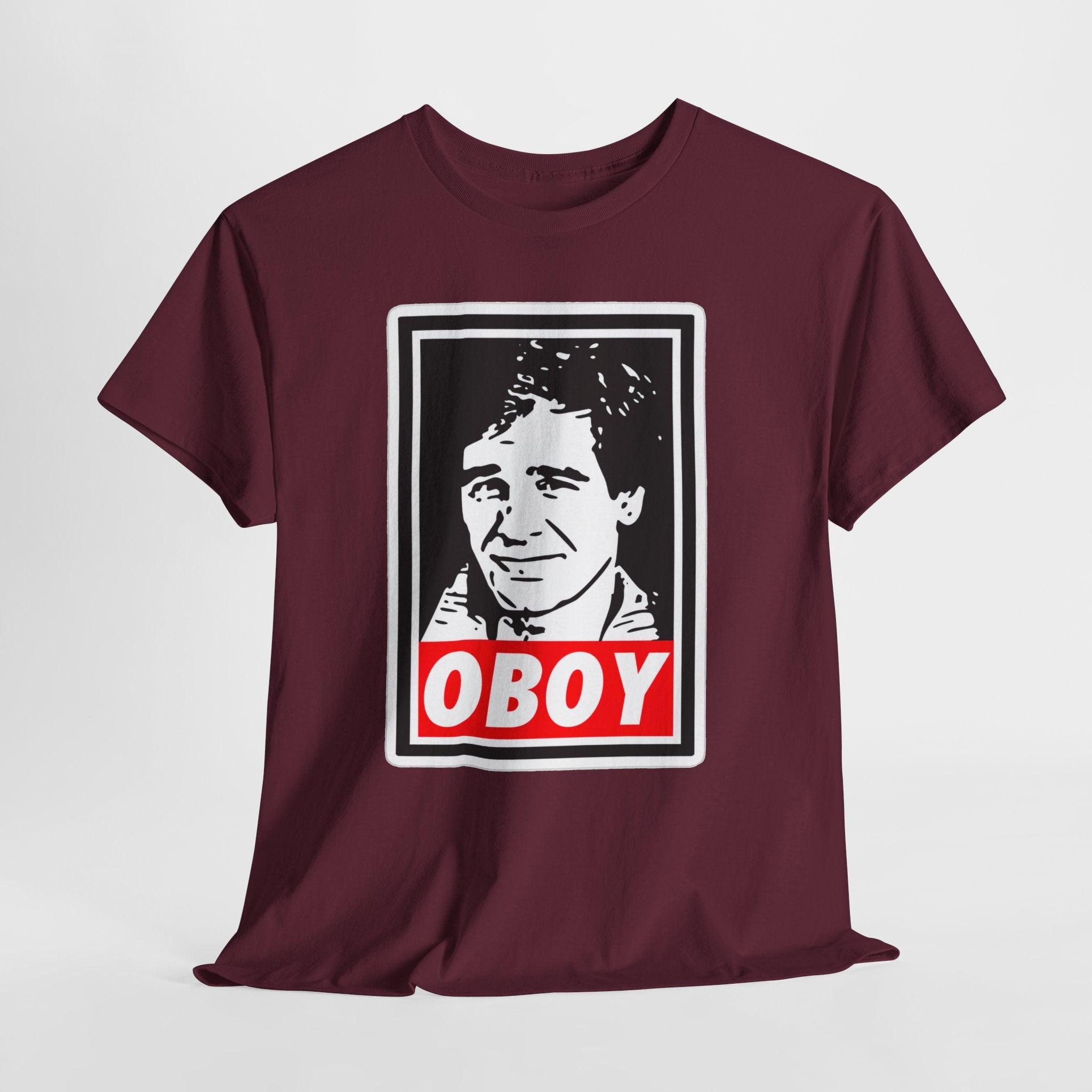 Oboy Quantum Leap Graphic Tee — Retro Pop Art Portrait T‑Shirt