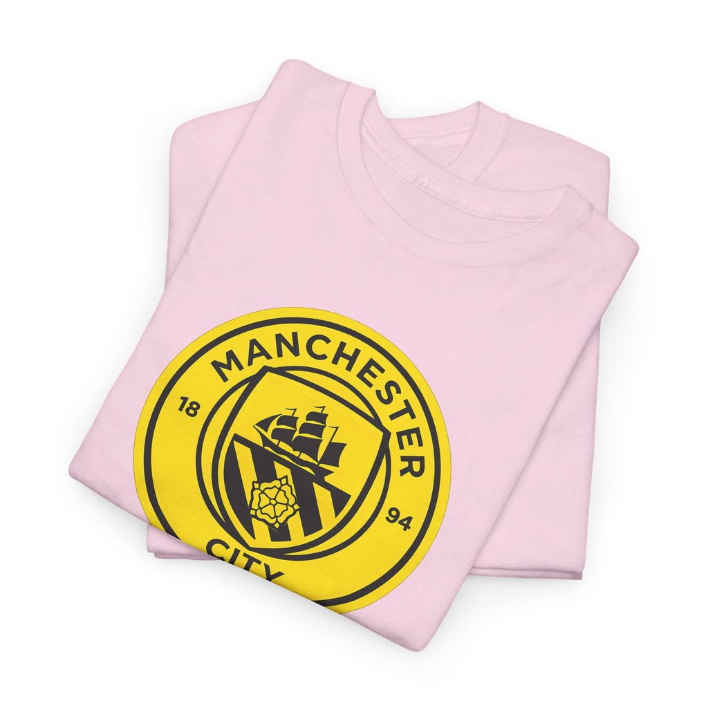 Manchester City Yellow Crest T-Shirt