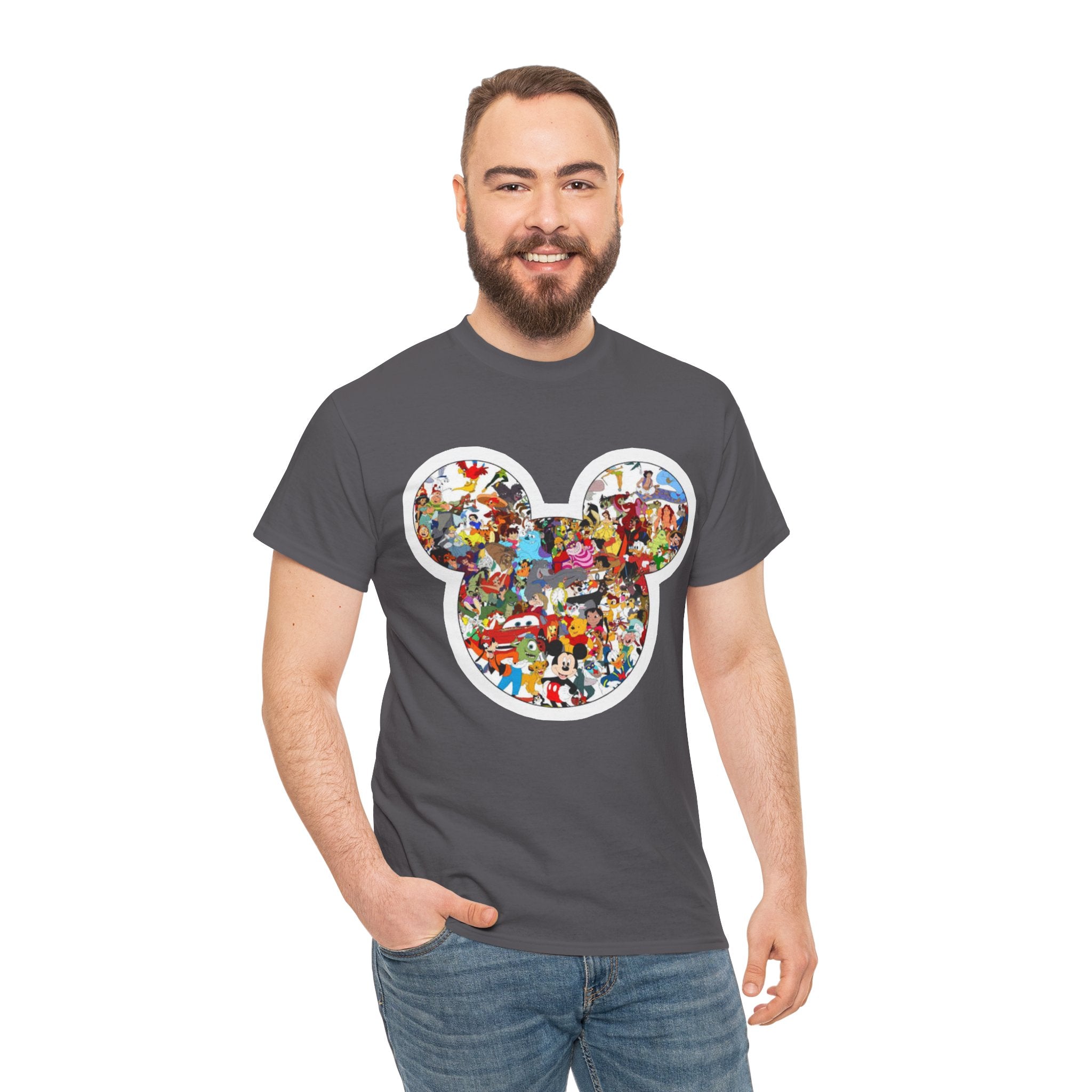Mickey Collage T-Shirt — Vintage Disney Characters Graphic Tee