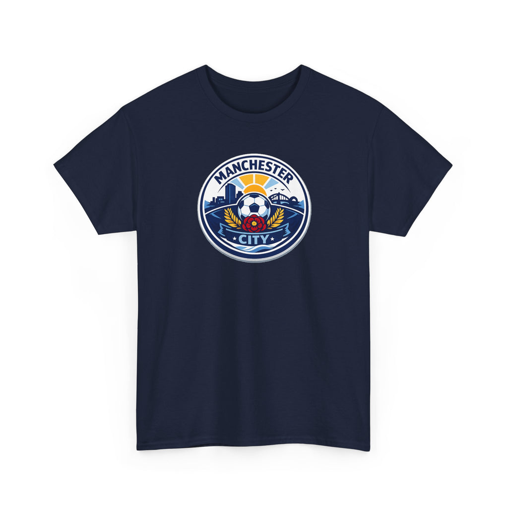 Manchester City Crest T-Shirt — Soccer Fan Tee