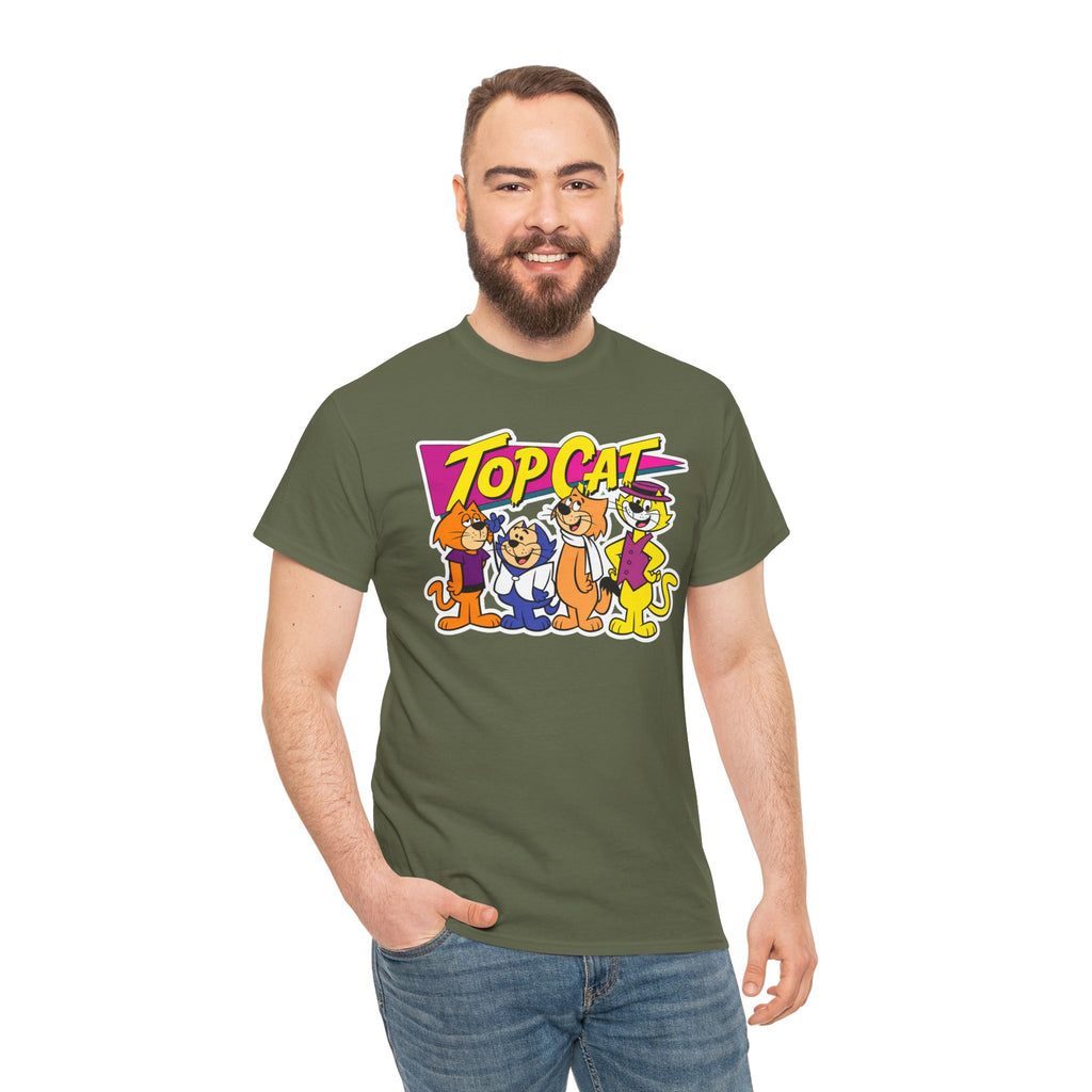 Top Cat Retro Cartoon Cotton T-Shirt / Tee