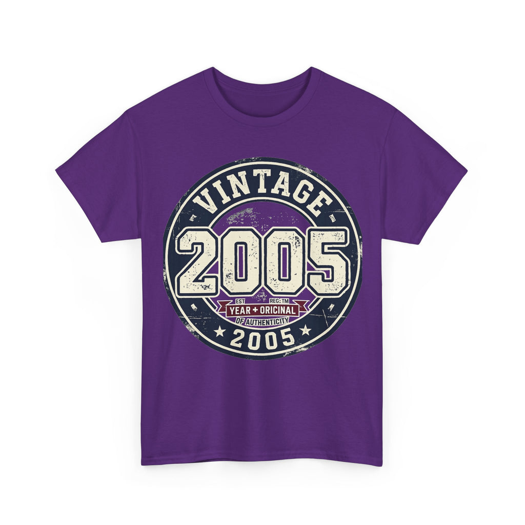 Vintage 2005 T-Shirt — Retro Birth Year Graphic Tee