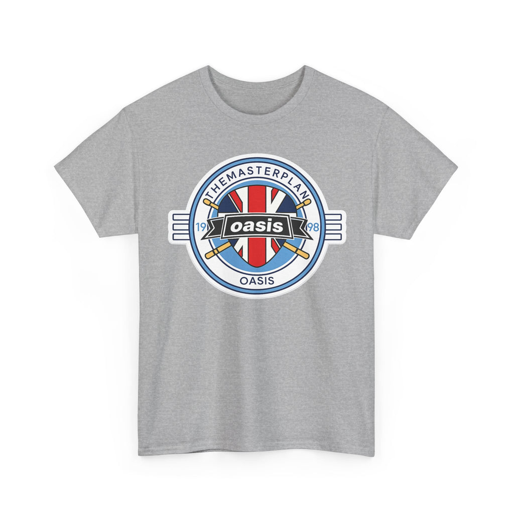 Oasis Union Jack Band Tee – Retro Rock Logo T-Shirt