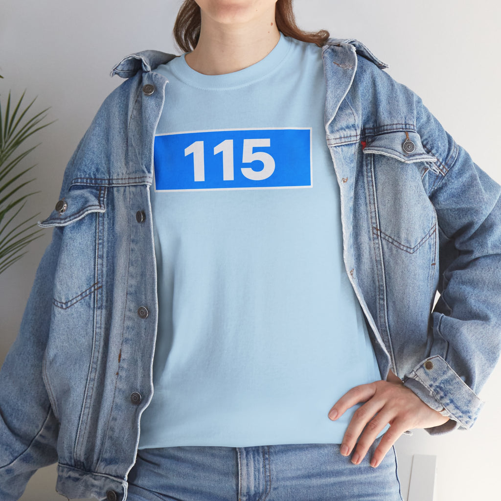 Manchester City 115 Inspired Minimalist Graphic Cotton T-Shirt