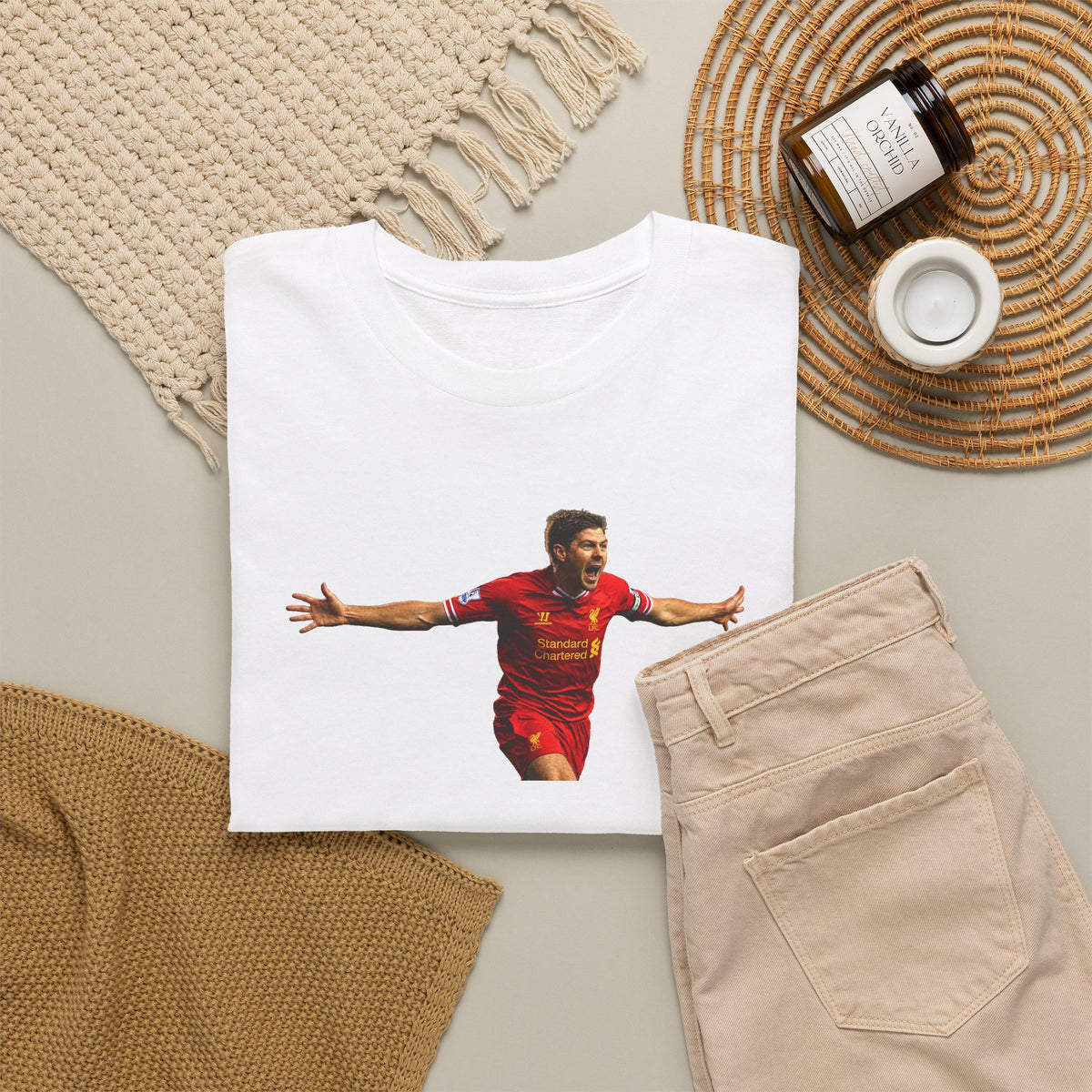 Steven Gerrard Liverpool Cotton T-Shirt