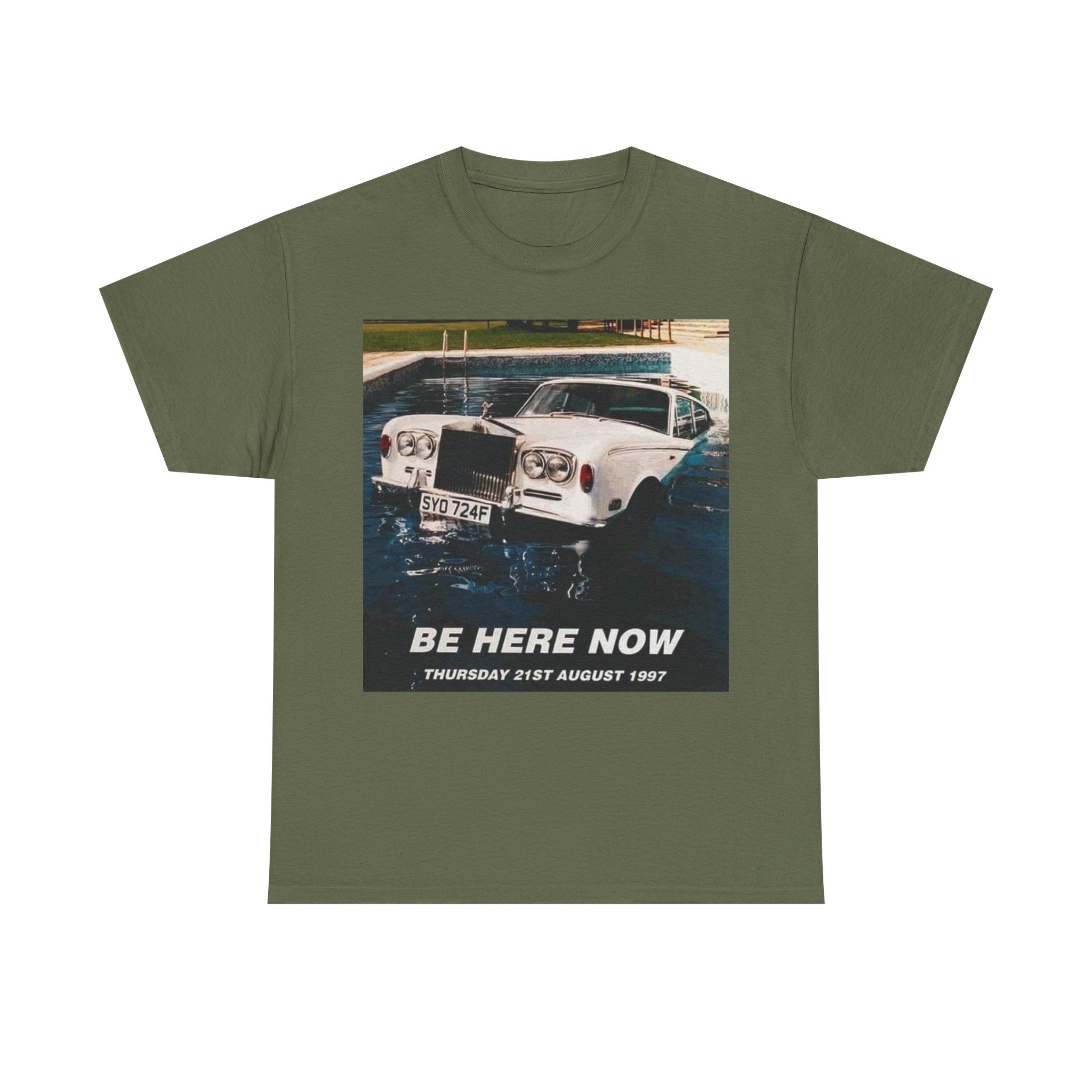 Oasis Be Here Now Vintage Graphic Tee — Retro Aesthetic T‑Shirt (Thursday 21st August 1997)