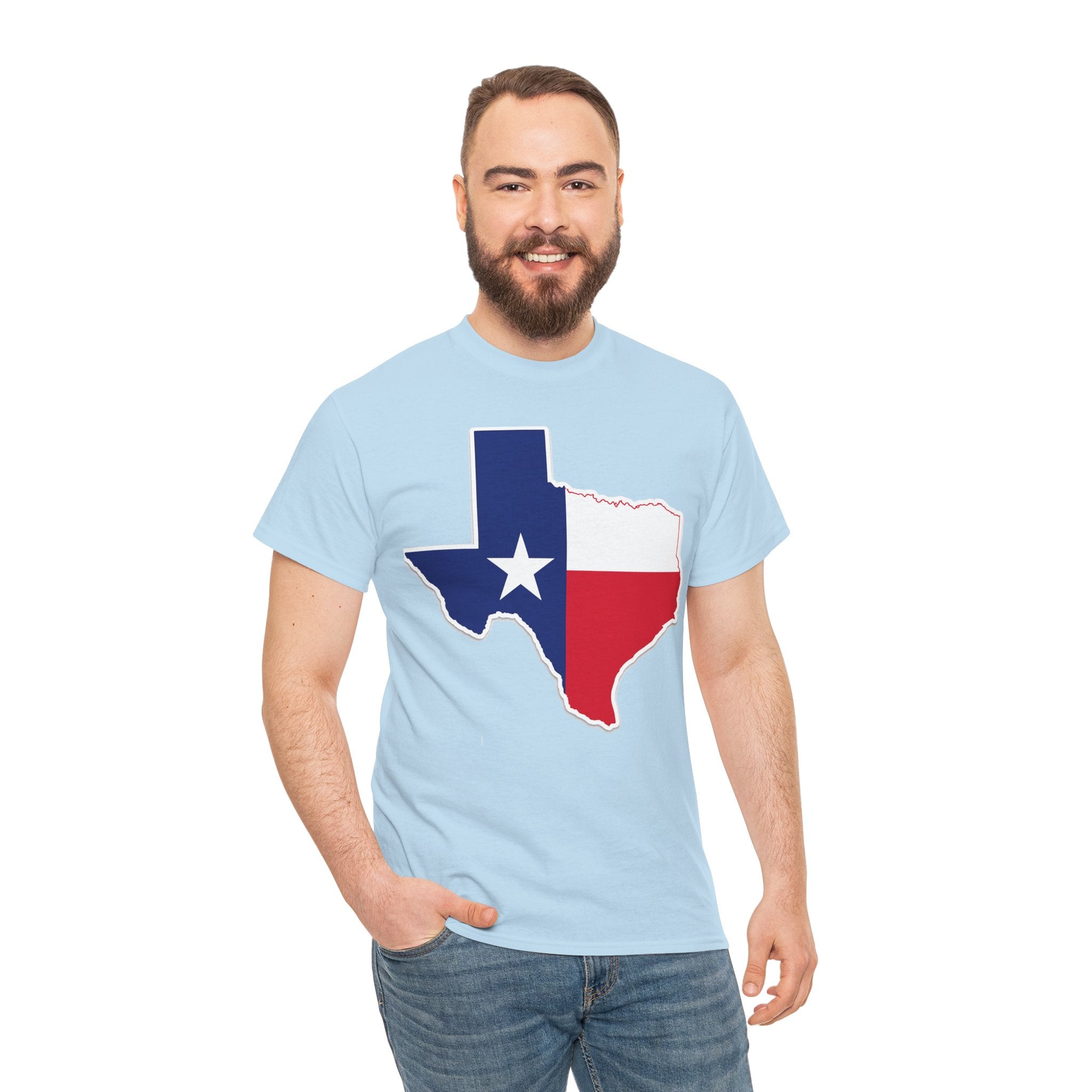 Texas Flag Outline T-Shirt — Lone Star State Pride Tee