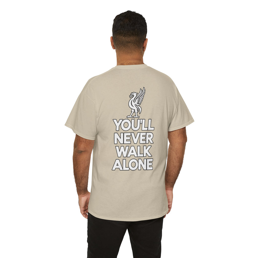 You'll Never Walk Alone T‑Shirt — Liverpool FC Crest Cotton Tee