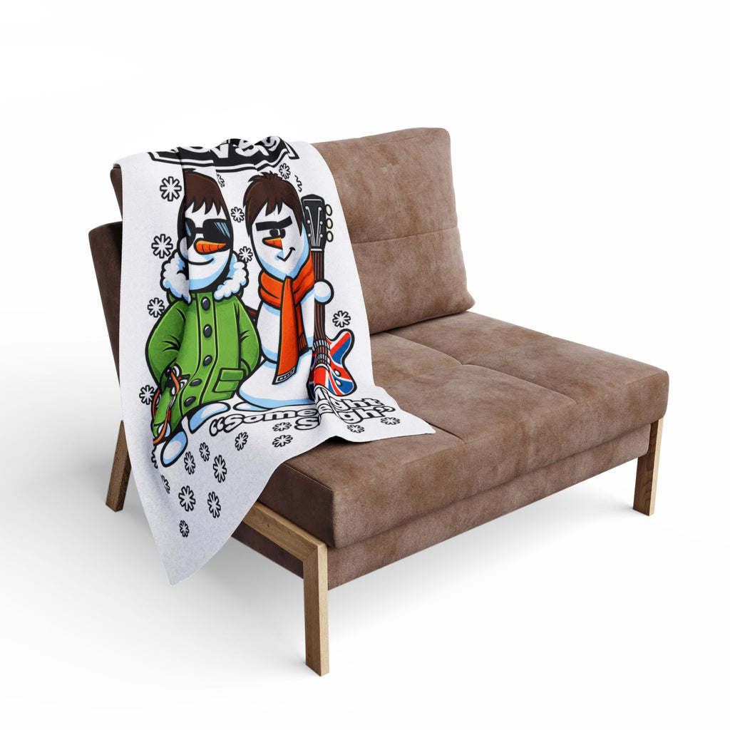 Snowasis 'Some Might Sleigh' #Oasis Inspired Arctic Fleece Blanket