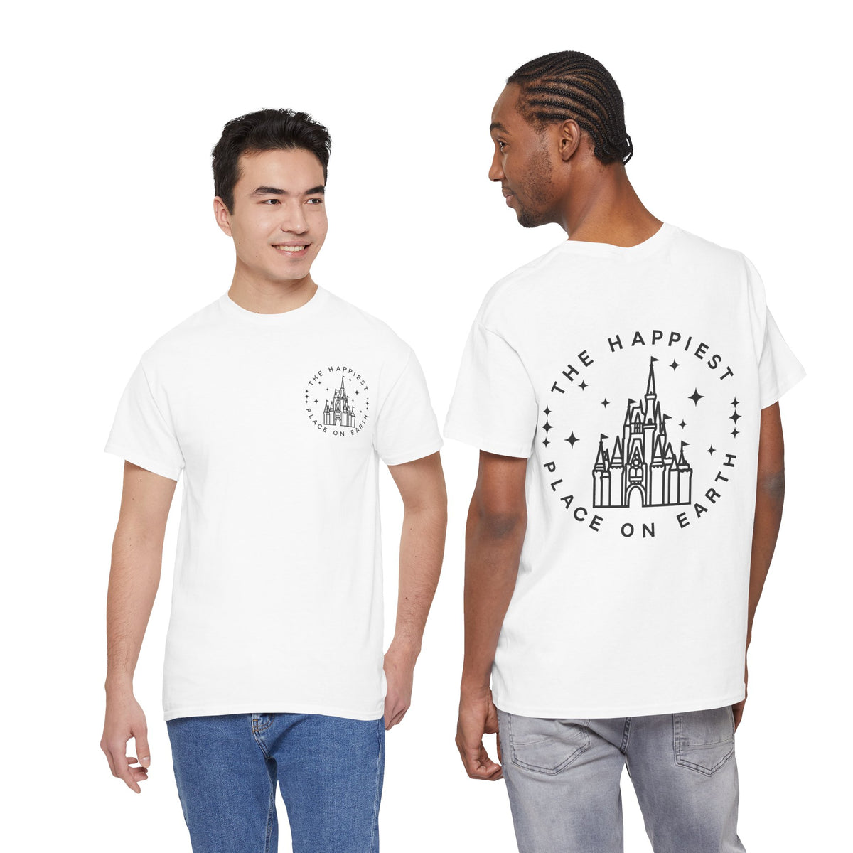 The Happiest Place on Earth Castle Graphic Cotton T-Shirt