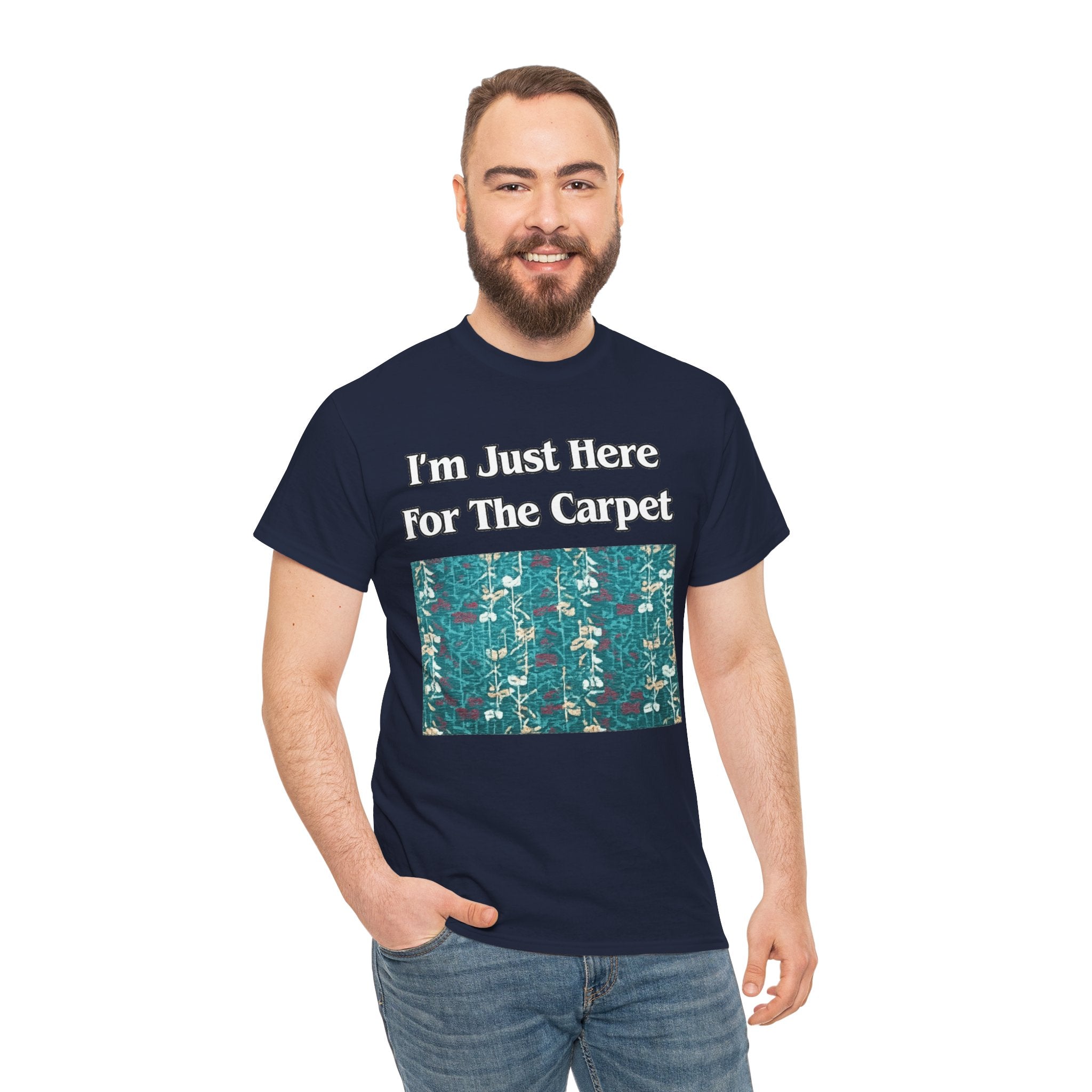 Orlando Airport Carpet Lover T-Shirt — "I'm Just Here For The Carpet" Graphic Tee
