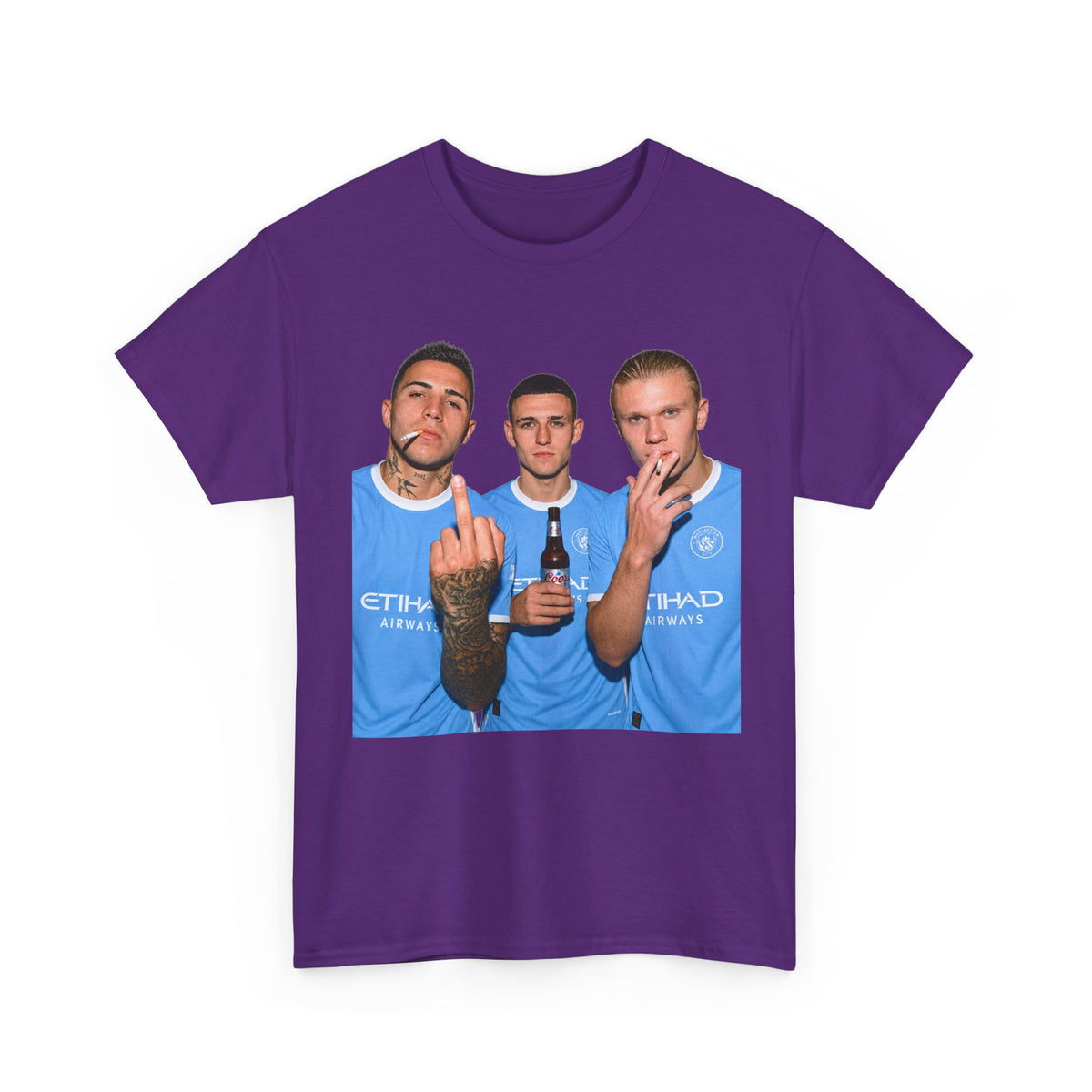Enzo, Foden & Haaland Man City inspired Unisex Heavy Cotton Tee