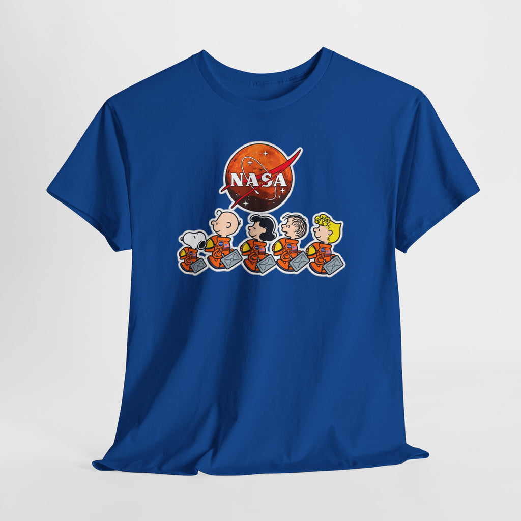 NASA Peanuts Cartoon T‑Shirt — Retro Space Snoopy & Crew Graphic Tee