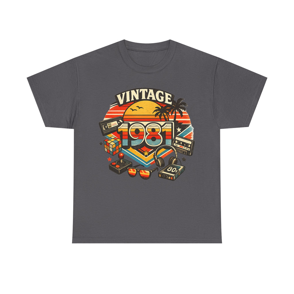 Vintage 1981 Retro Tee — 80s Nostalgia Graphic T-Shirt