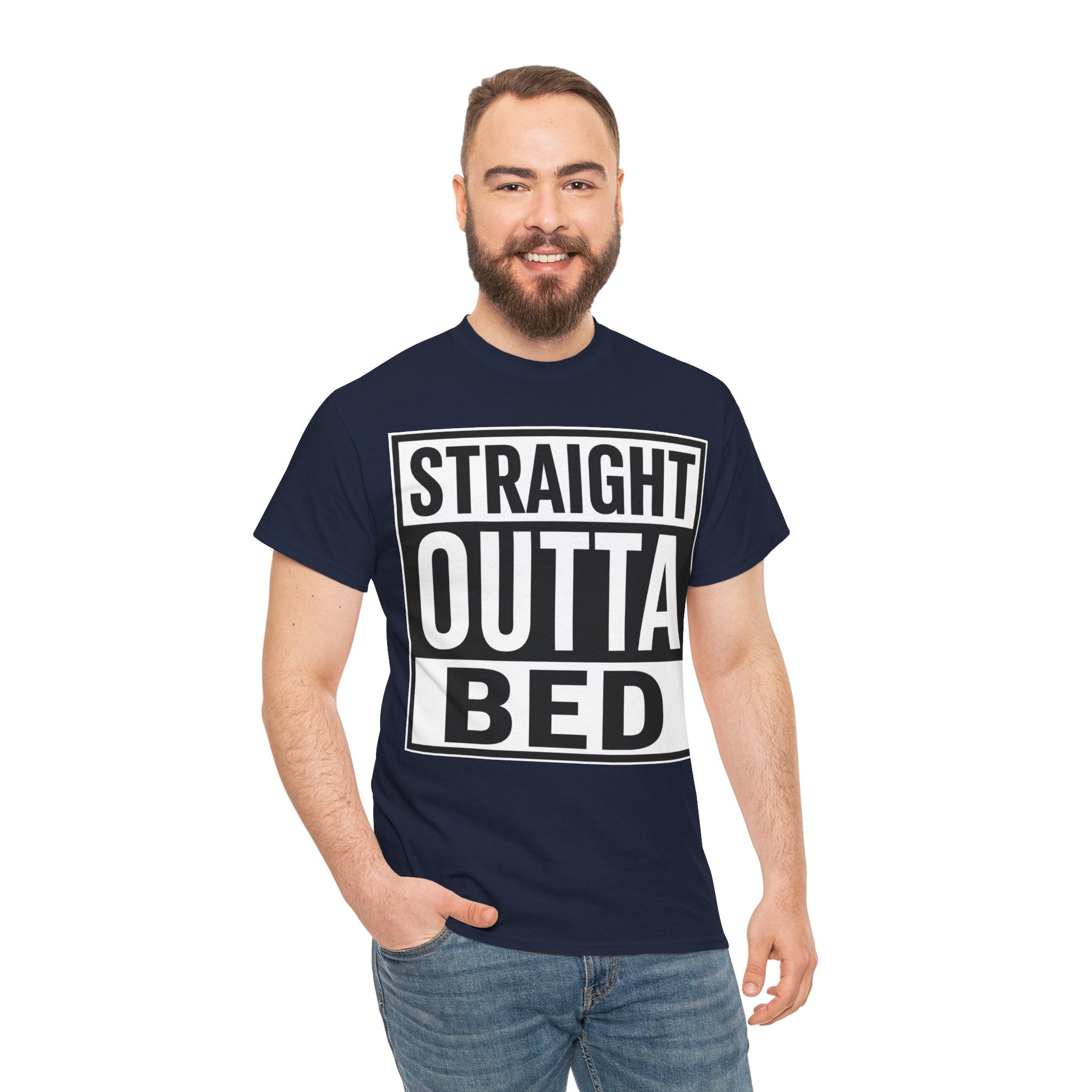 Straight Outta Bed T-Shirt — Funny Morning Graphic Tee