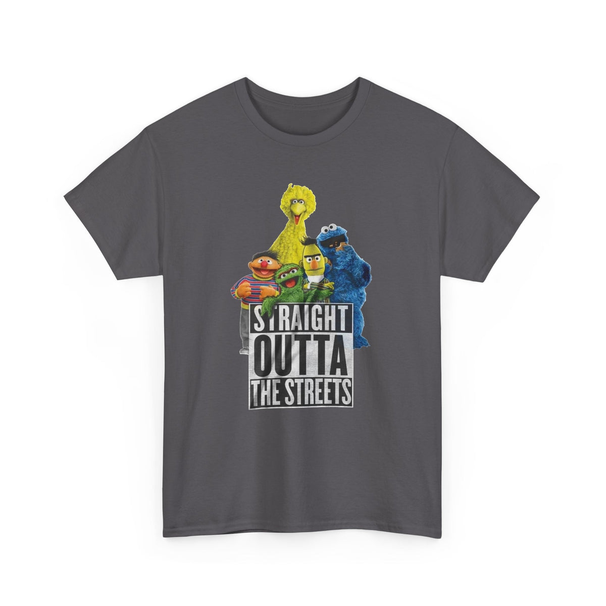 T-Shirt — "Straight Outta the Streets" Sesame Friends Graphic Tee