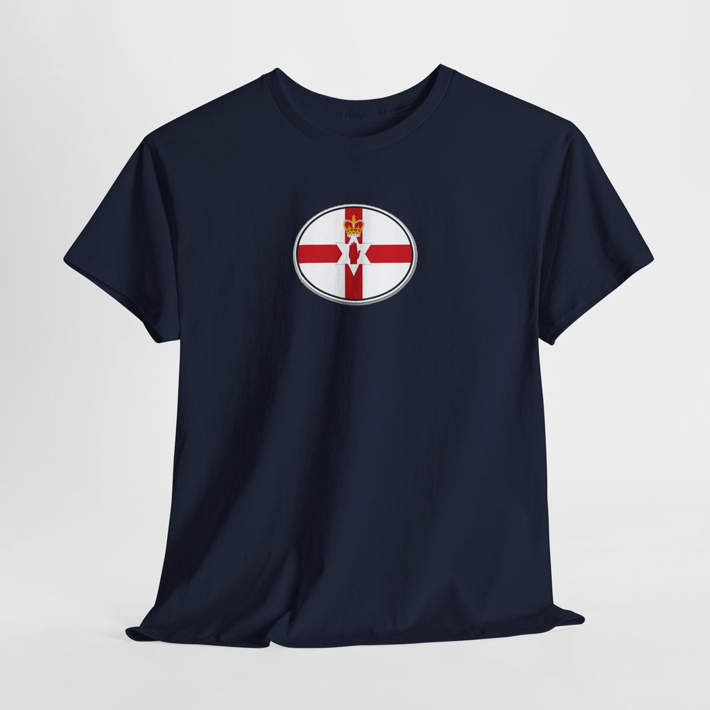 Northern Ireland Flag T‑Shirt — Small Oval Emblem Votton T-Shirt
