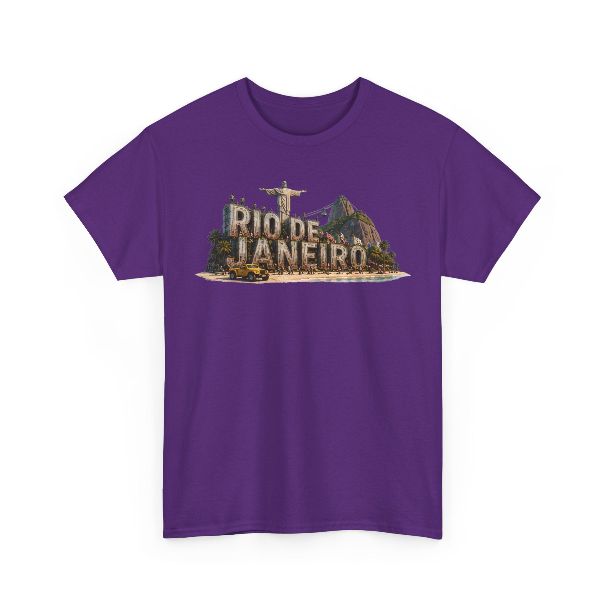 Rio de Janeiro Scenic T‑Shirt — Vintage Travel Tee with Christ the Redeemer Design