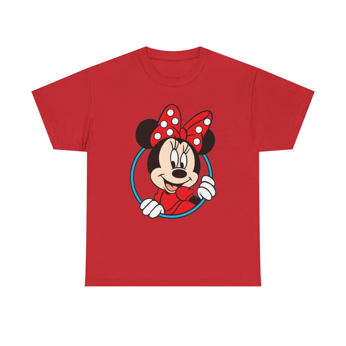 Minnie Mouse Retro Peeking Cotton T-Shirt / Tee
