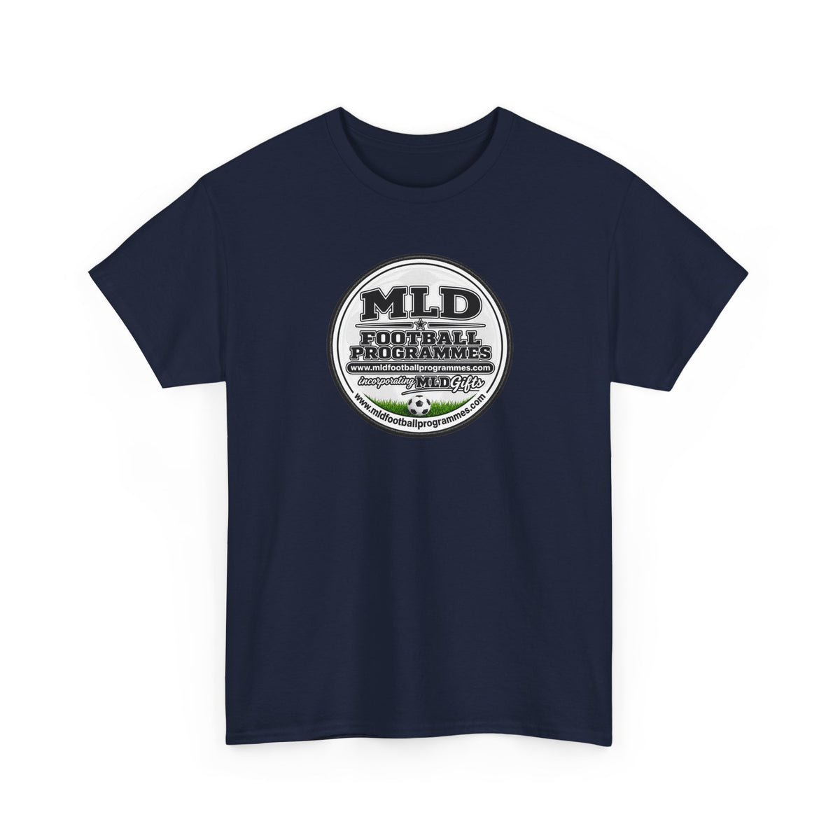 MLD Football Programmes Vintage Logo Cotton T-Shirt