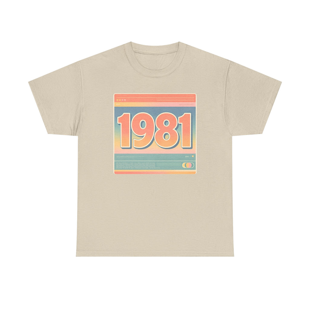 Vintage 1981 Retro Tee — 40th Birthday Gift Shirt