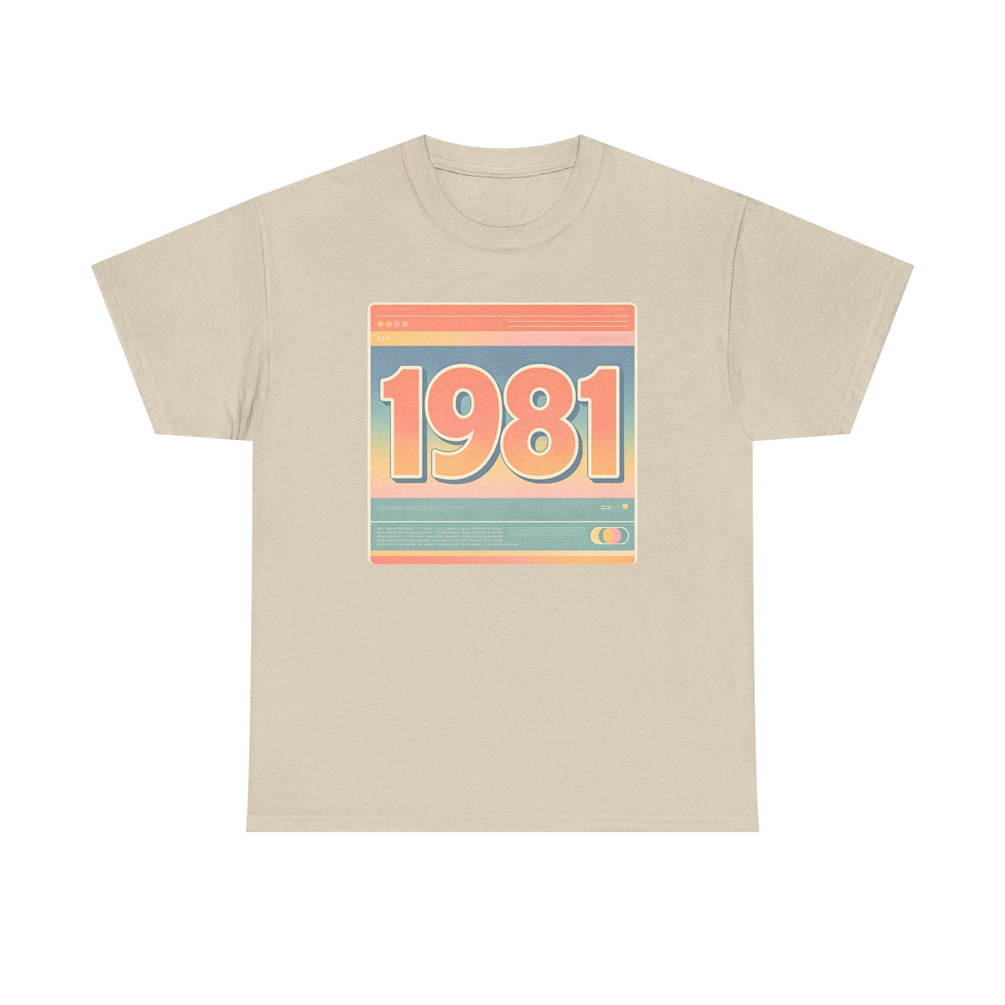 Vintage 1981 Retro Tee — 40th Birthday Gift Shirt