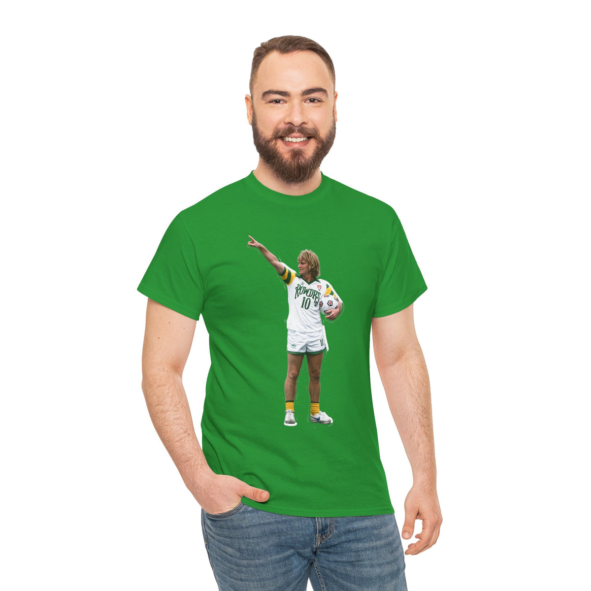 Rodney Marsh Tampa Bay Rowdies Soccer Player Graphic Cotton T-Shirt