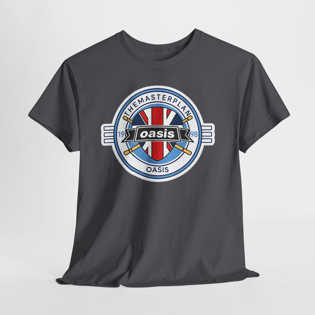 Oasis Union Jack Band Tee – Retro Rock Logo T-Shirt