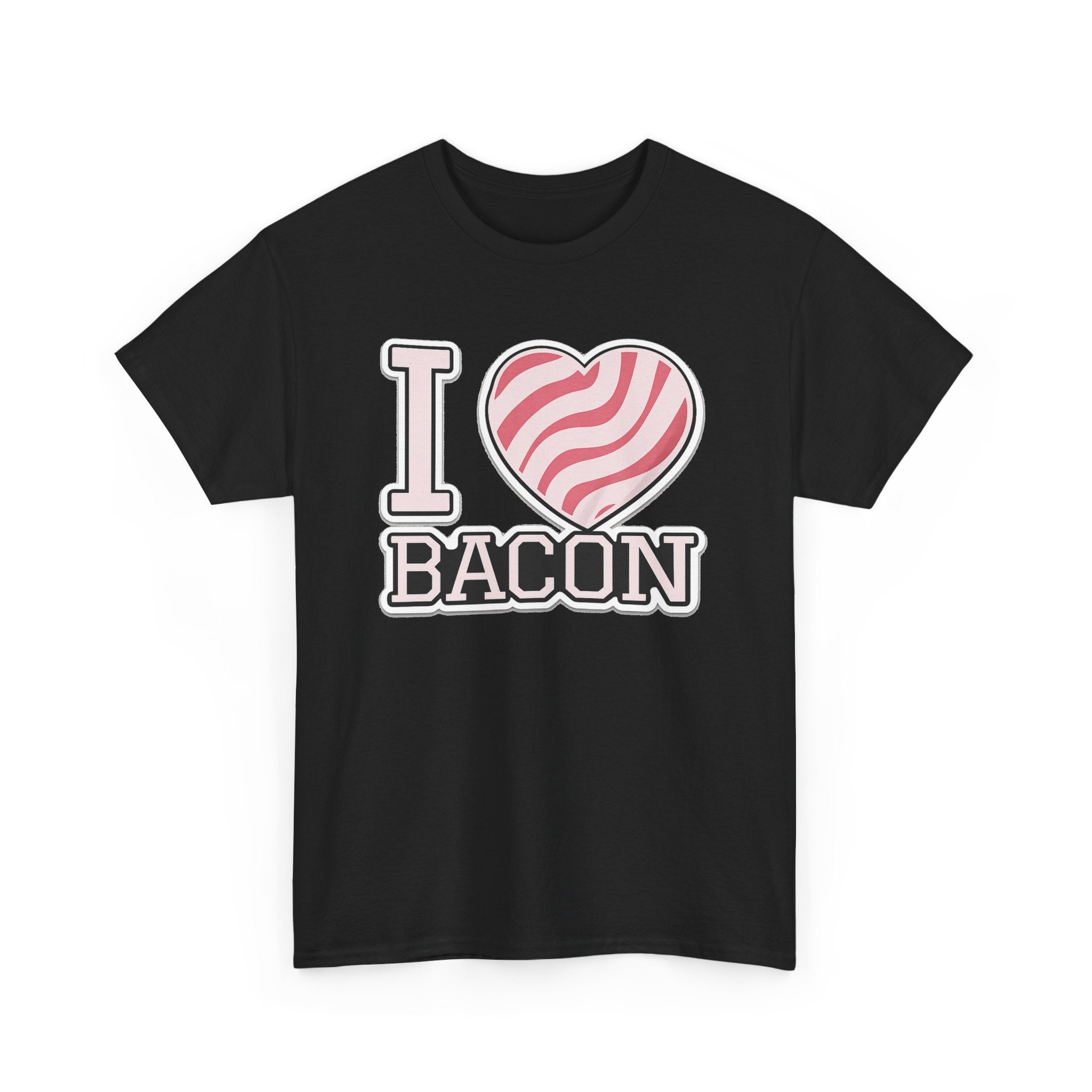 I Heart Bacon T-Shirt — Funny Novelty Bacon Lover Tee