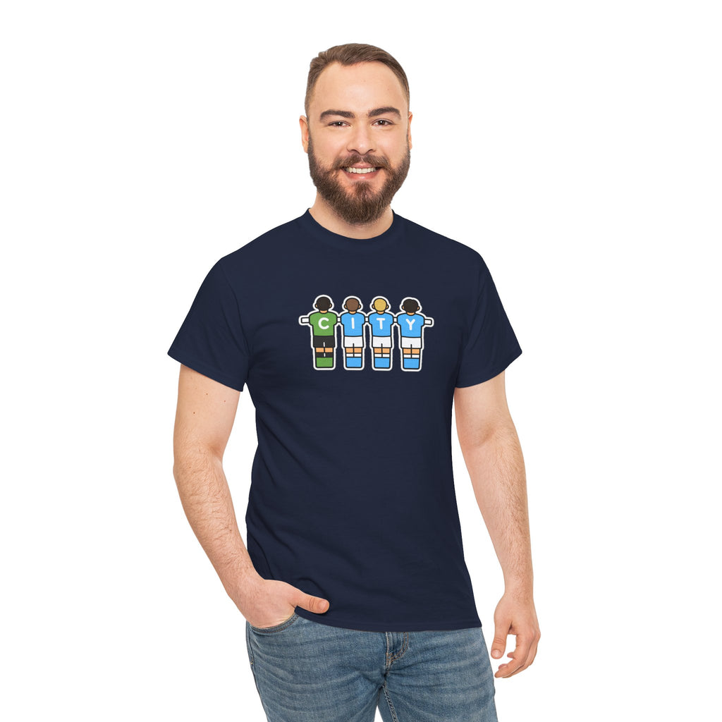 City Soccer Team Tee — Retro Foosball Players Graphic T-Shirt