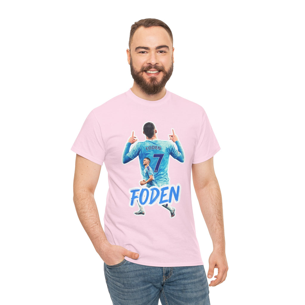 Phil Foden #7 Soccer T‑Shirt — Manchester City Fan Jersey Tribute