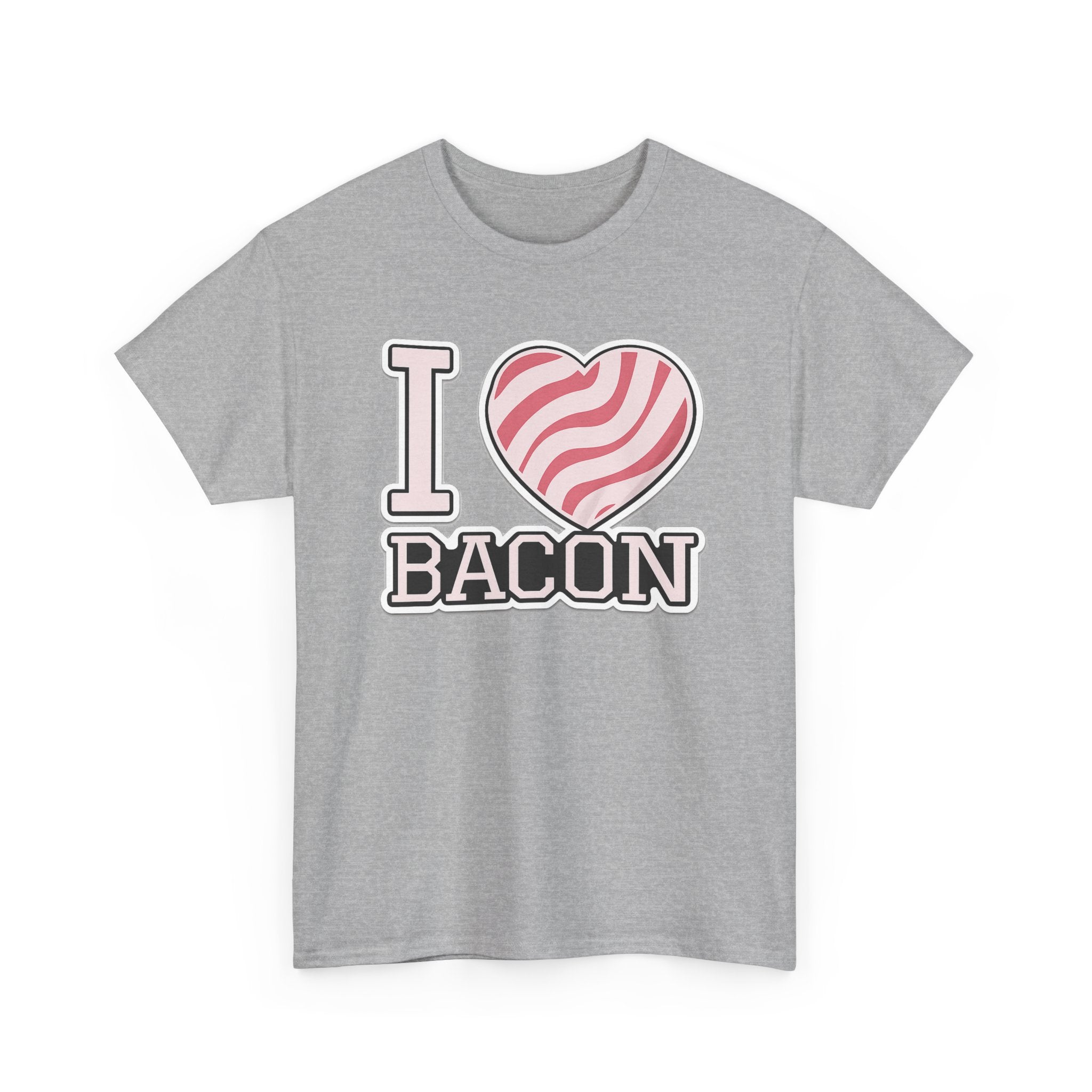 I Heart Bacon T-Shirt — Funny Novelty Bacon Lover Tee