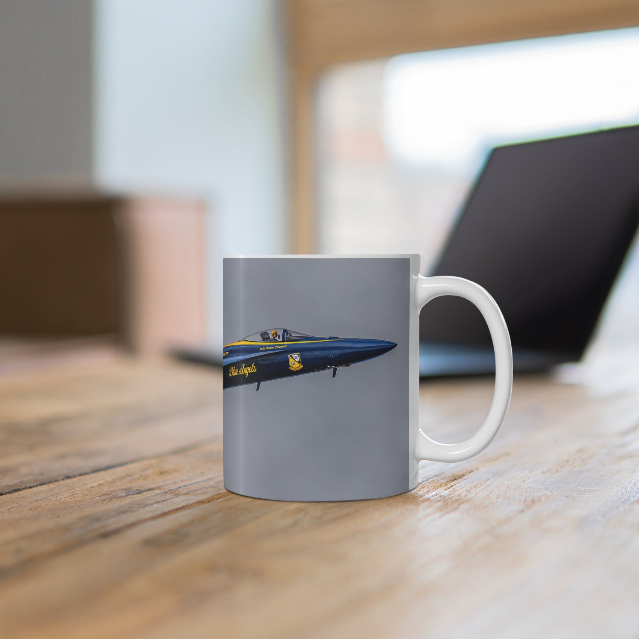 Blue Angels US Navy Jet Coffee Mug — Aviation Pilot Gift (11oz, 15oz)