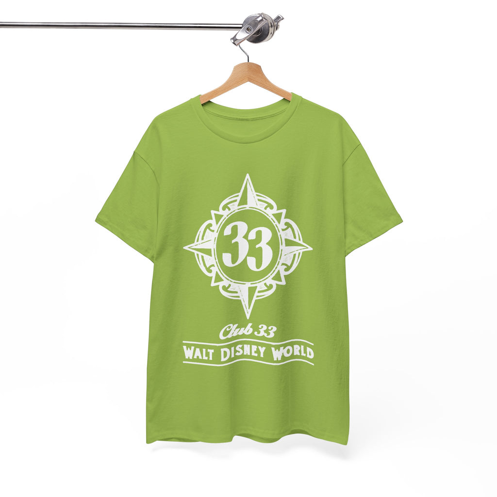 Club 33 Walt Disney World Inspired Cotton T-Shirt — Vintage Compass Logo Tee