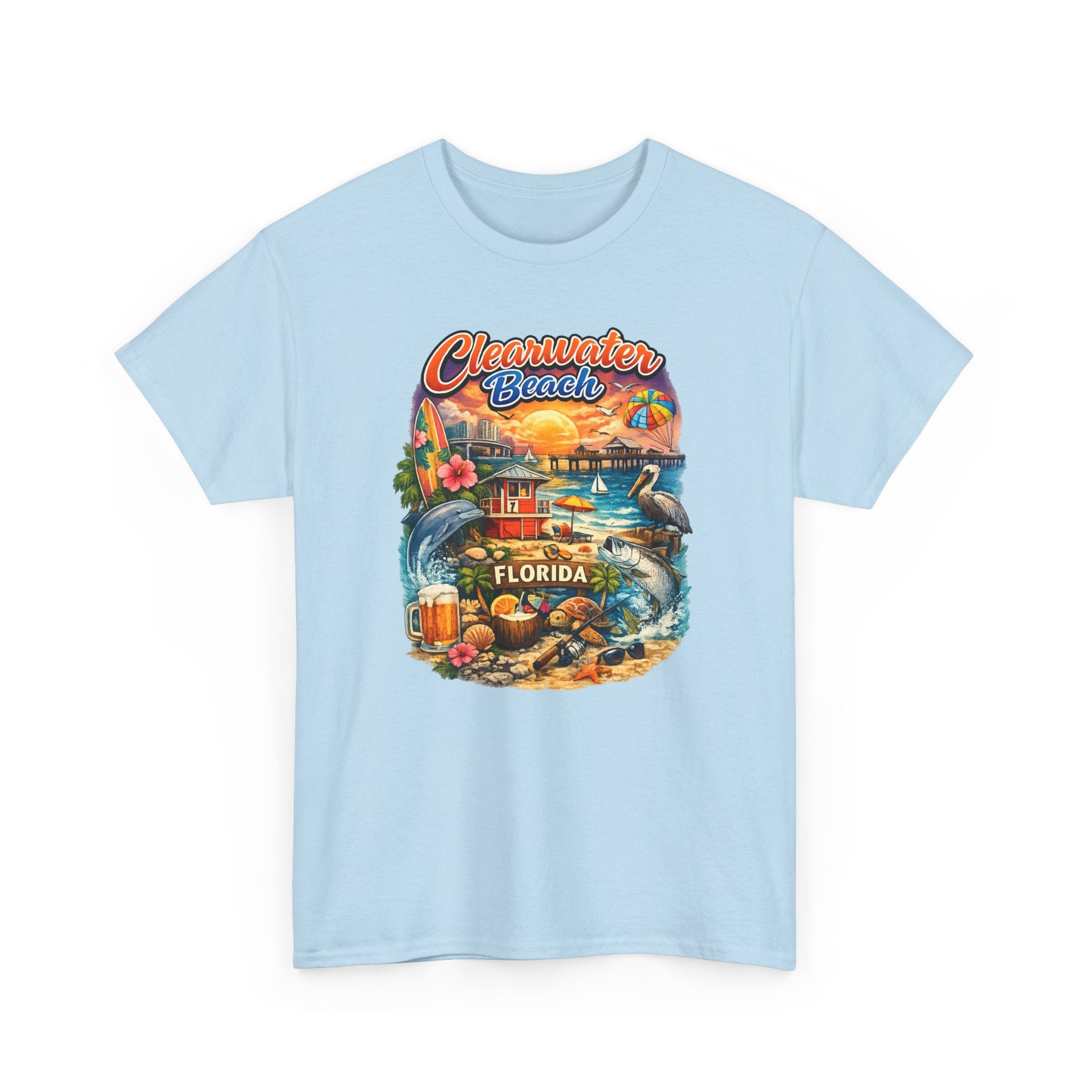 Clearwater Beach Florida Vintage Vacation T-Shirt