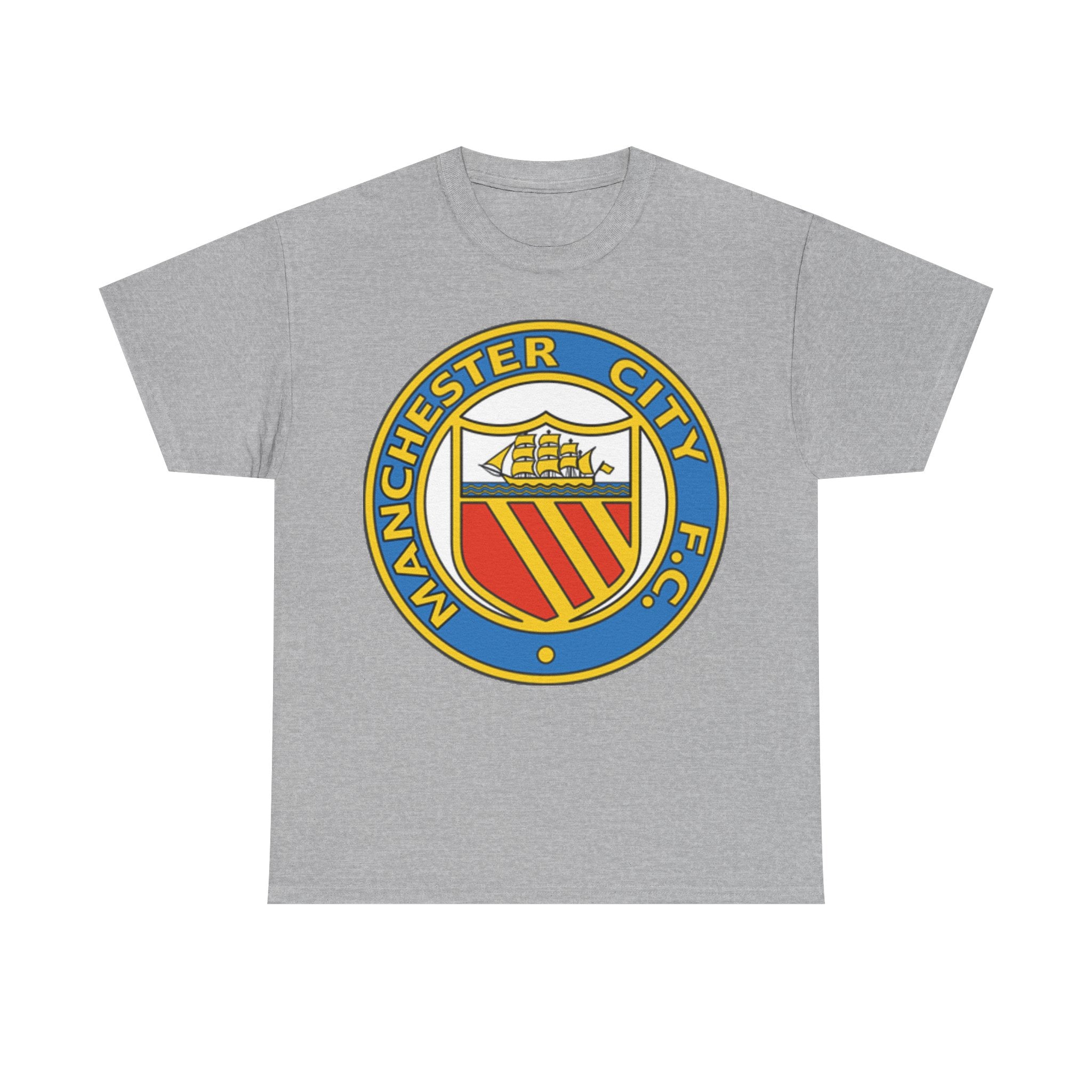 Manchester City Football Club Retro Crest T-Shirt - Retro Soccer Fan Tee