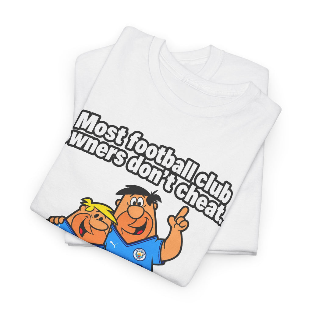 Manchester City Charges T‑Shirt — “Most Football Club Owners Don’t Cheat… but Abu Dhabi Dooo!”