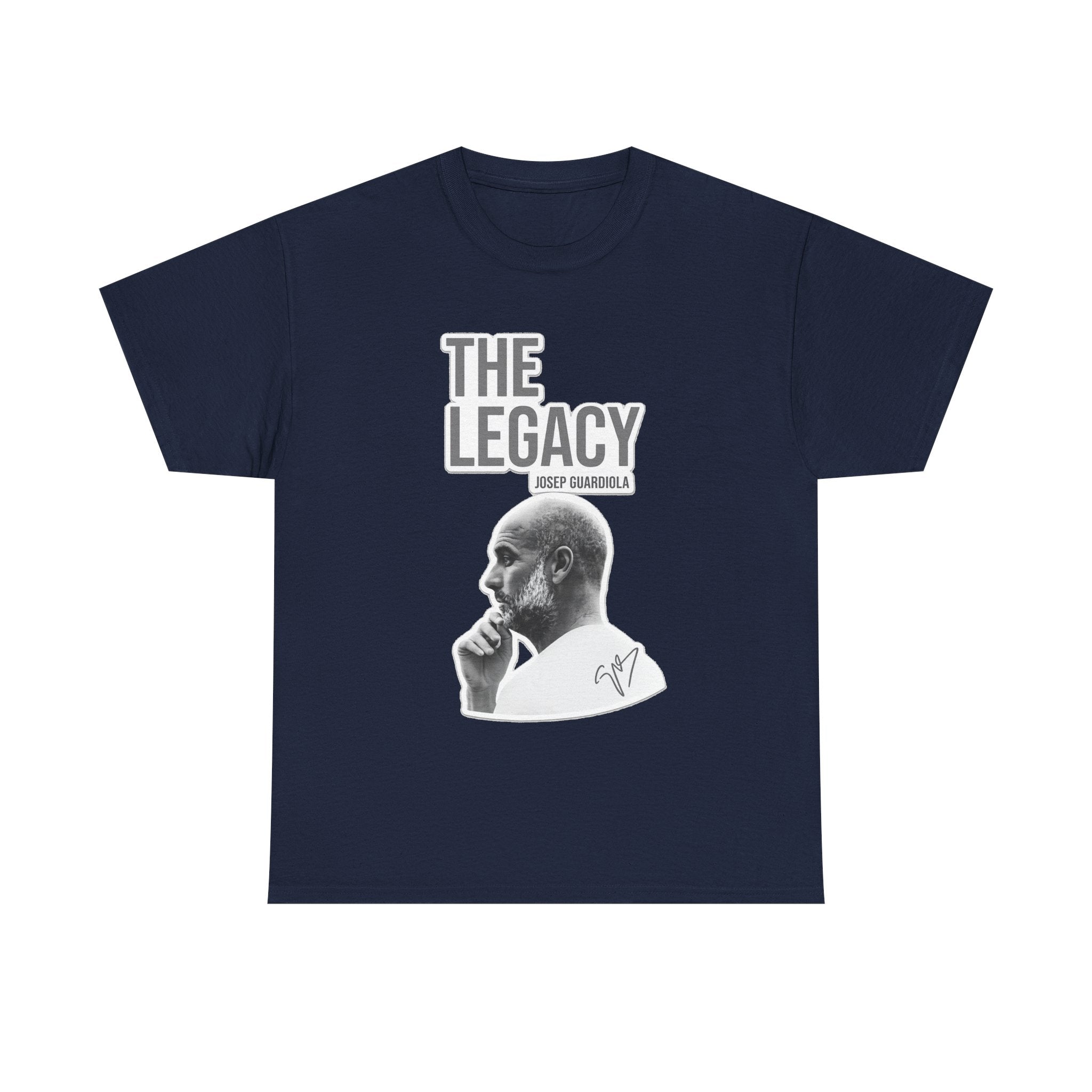 Pep Guardiola Manchester City The Legacy Tee — Inspirational Portrait Graphic T-Shirt